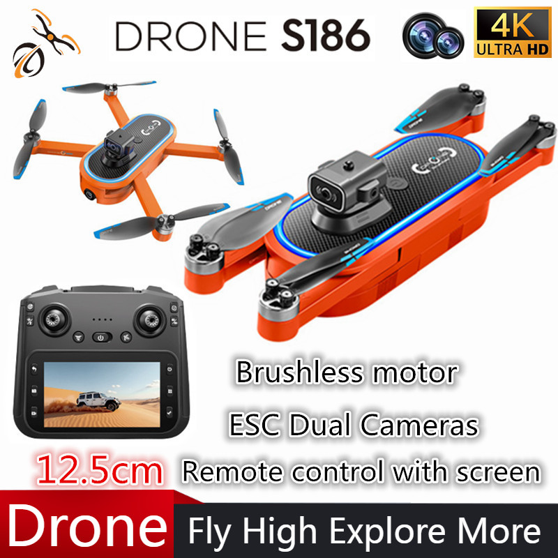 Drone Rc With Screen - 2025 S186 Drone Professionele 4K HD