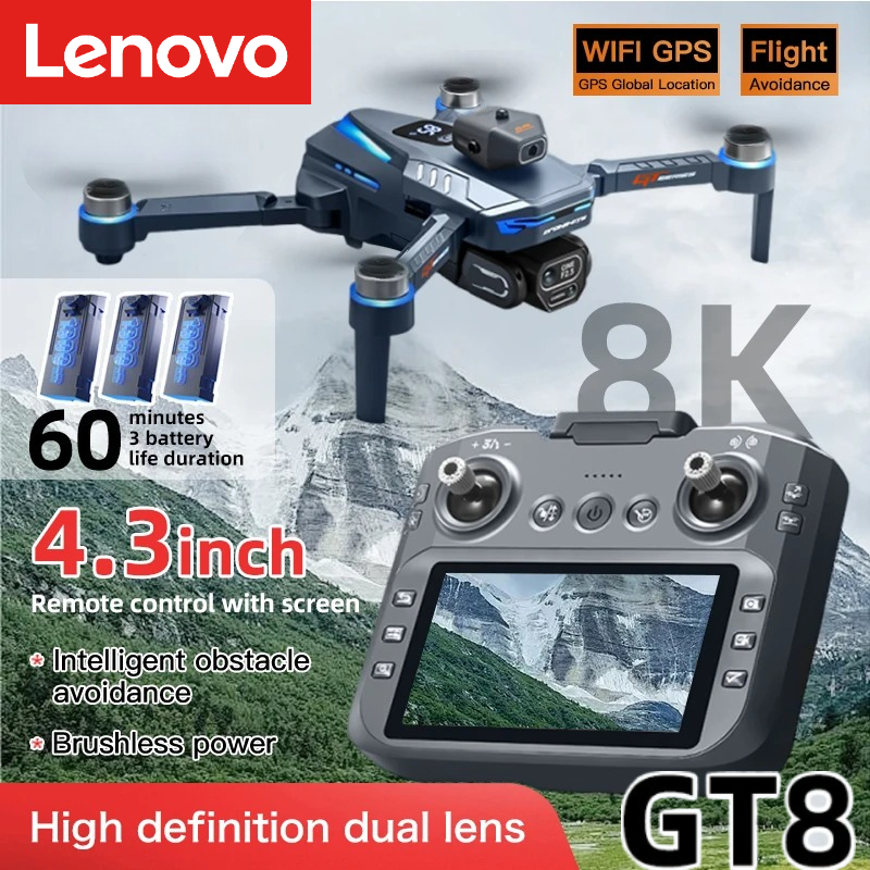 Drone Gt8 Rc - Lenovo GT8 Drone 8K Professionele Dual