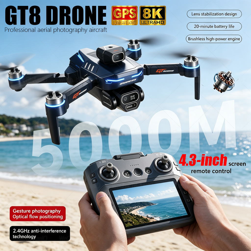 Drone Gt8 Rc - NIEUWE GT8 HD RC Drone 4K