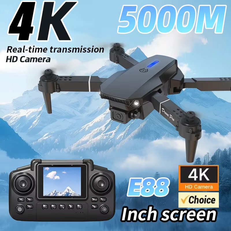 Drone E88 Rc Quadcopter - 4K Dual-Camera HD Drone voor luchtfotografie