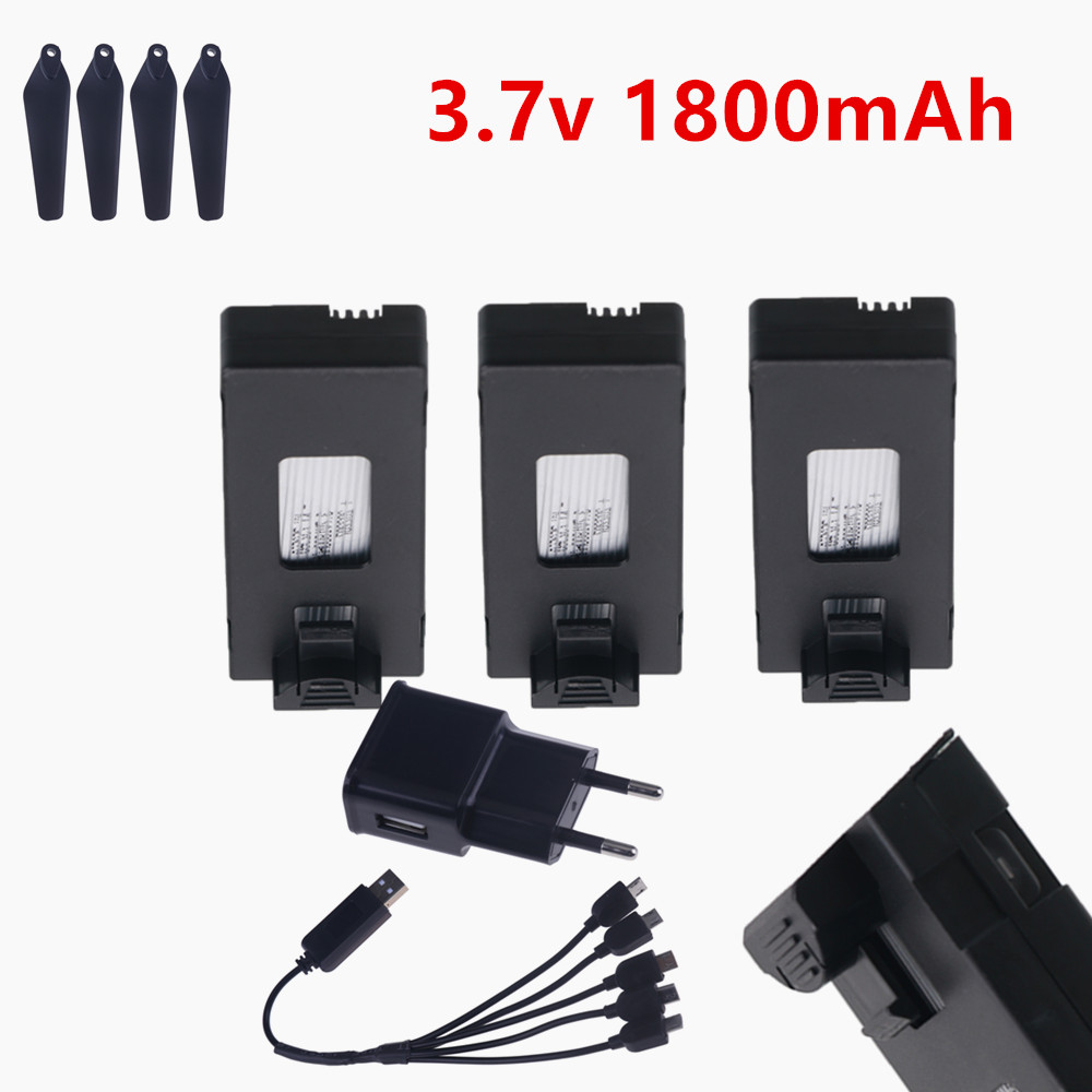 Drone E88 Rc Quadcopter - Oplaadbare 3.7V Lipo Batterij 1800mAh Of