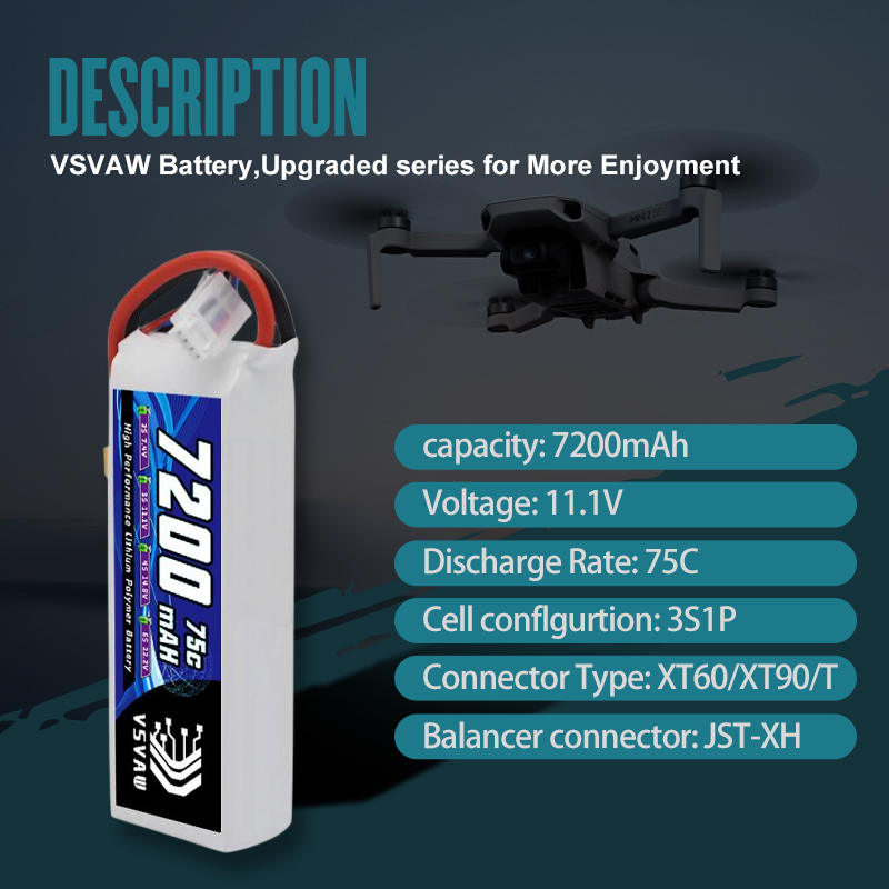 VSVAW 3S Lipo Batterij 11.1V 7 - Drone Rc Truck recensie en prijs