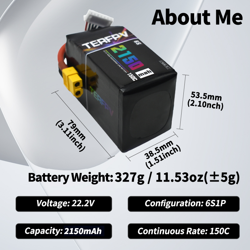 TERFPV Lipo Batterij 6S 22.2V  - Drone Lipo Battery recensie en prijs