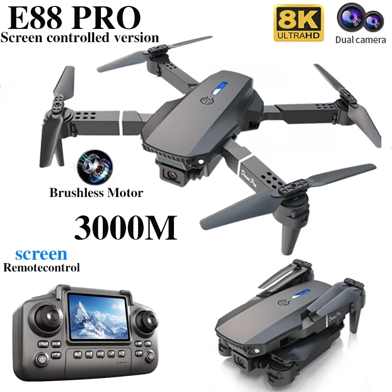 Professionele E88 PRO Drone me - Drone Rc With Screen recensie en prijs