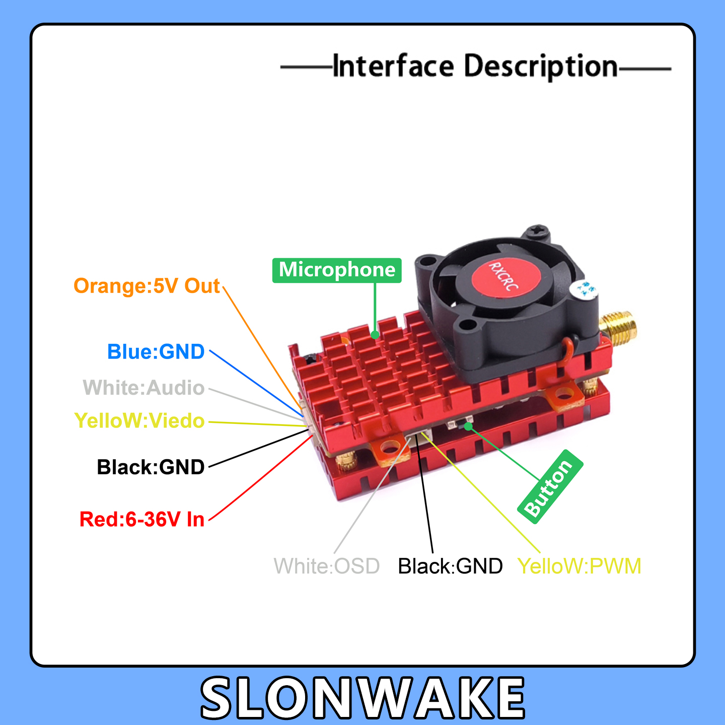 SLONWAKE 5.8G 2W VTX FPV 1800T - Drone Rc With Screen recensie en prijs