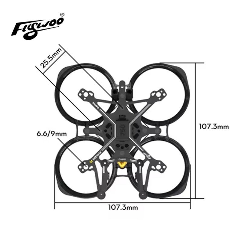 Flywoo Flylens 75 Frame Kit 1. - Fpv Racing Motor recensie en prijs