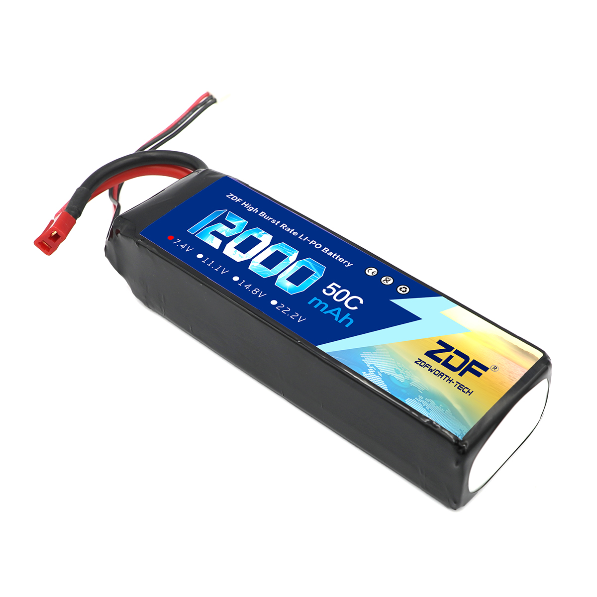 ZDF 7.4V Lipo 12000mAh 50C 2S  - Drone Rc Truck recensie en prijs