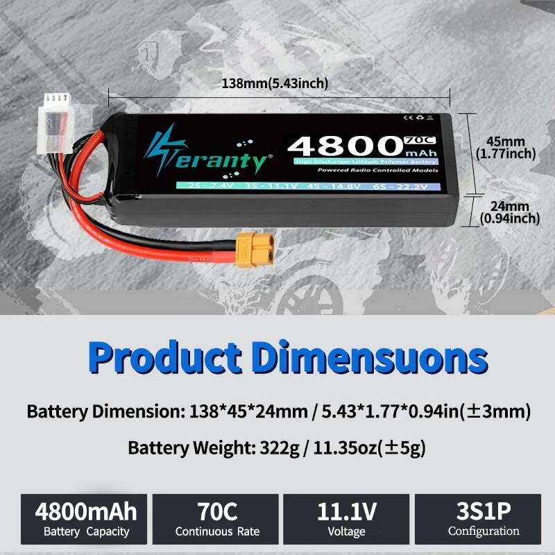 TERANTY 3S 4800mAh RC Lipo Bat - Drone Rc Truck recensie en prijs