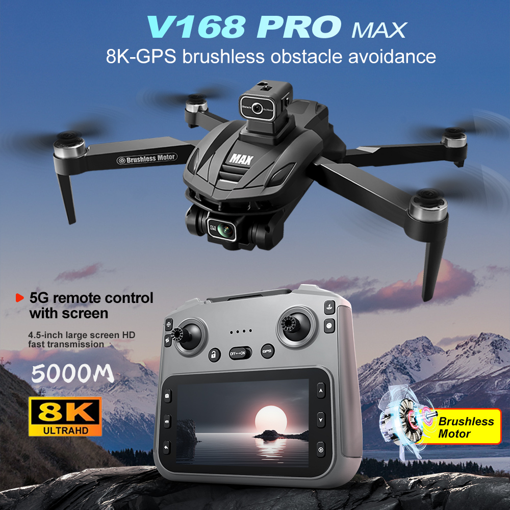 V168 PRO Max GPS Drone 8K Prof - Drone Rc With Screen recensie en prijs