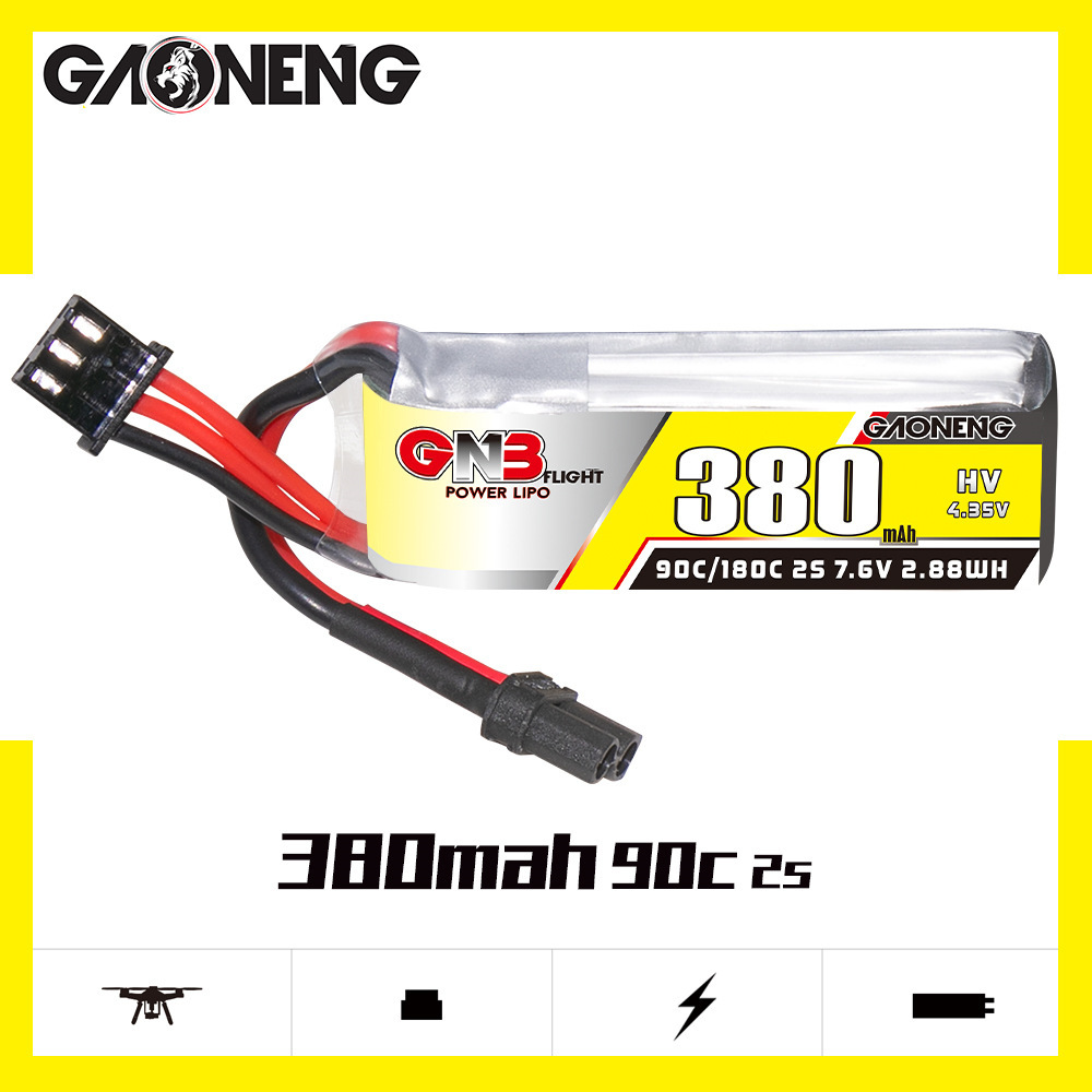 GNB 2S 7.6V 380mAh 90C/180C Li - Drone Lipo Battery recensie en prijs