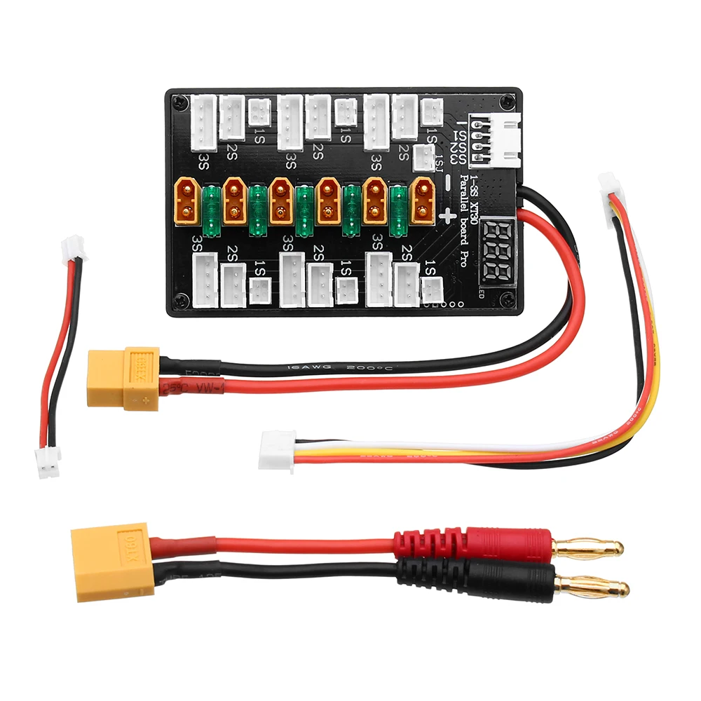 XT30 Plug 1S-3S Lipo Batterij  - Lipo Parallel Charging Board recensie en prijs