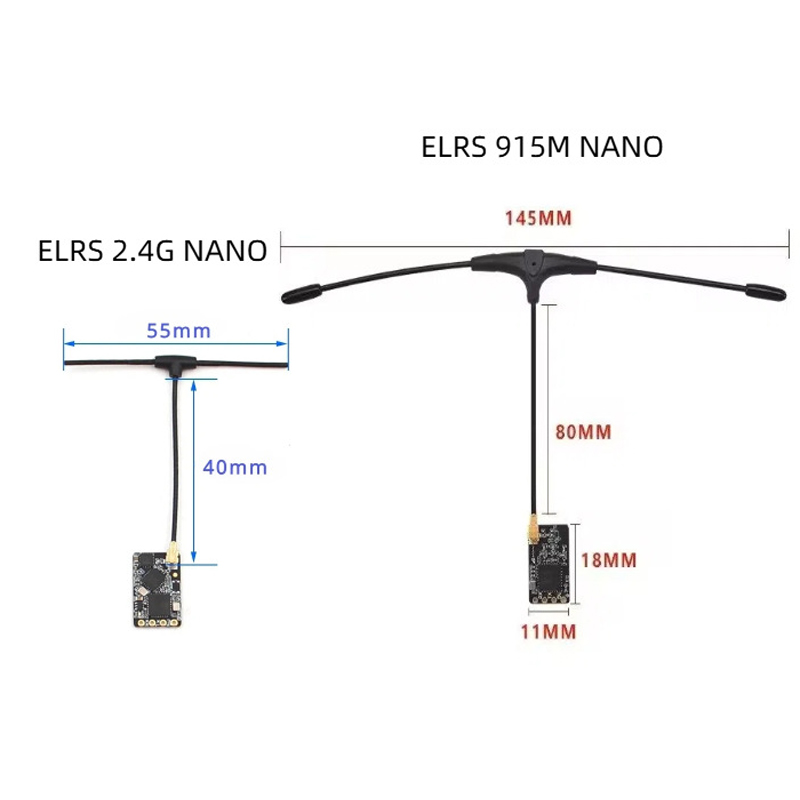915Mhz 2,4GHz T-type antenne I - Crossfire Receiver Rx recensie en prijs